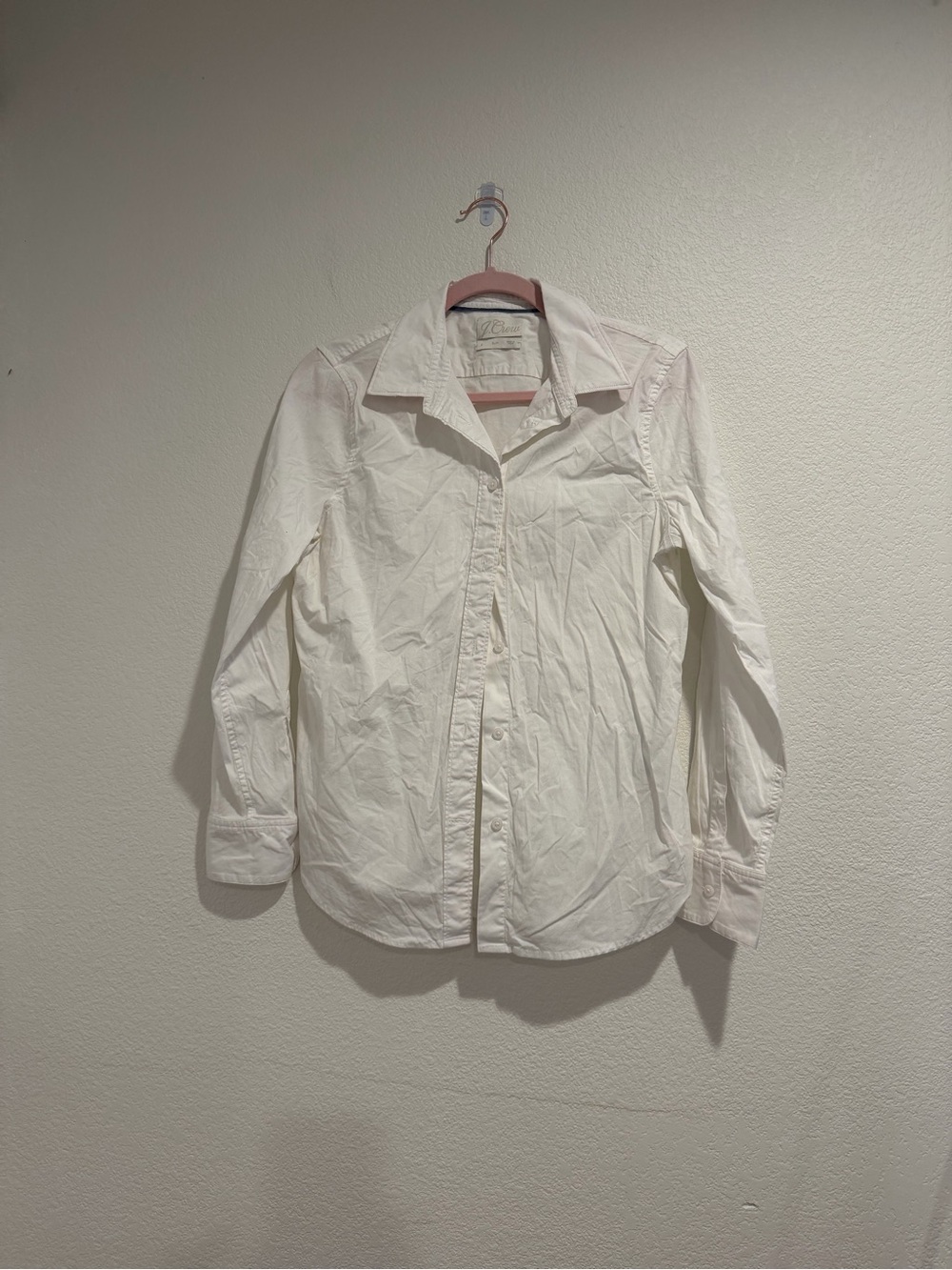 J.Crew White Cotton Button Down Shirt Women’s Small